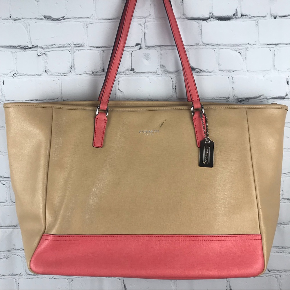 Coach Saffiano City Tote